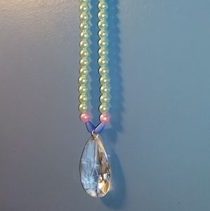 Blue handmade necklace